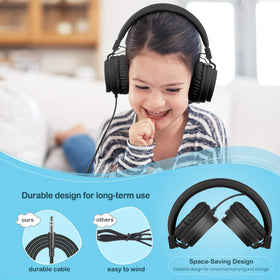 Gorsun Kids Headphones mark L and R for easy stereo learning.