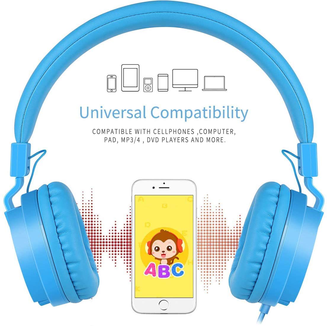 Gorsun Kids Headphones lightweight design for portability