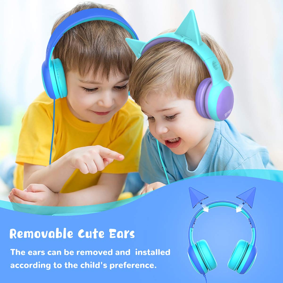 Gorsun Kids Headphones limited volume for balanced listening