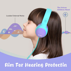 Gorsun Kids Headphones soft ear pads for gentle listening sessions