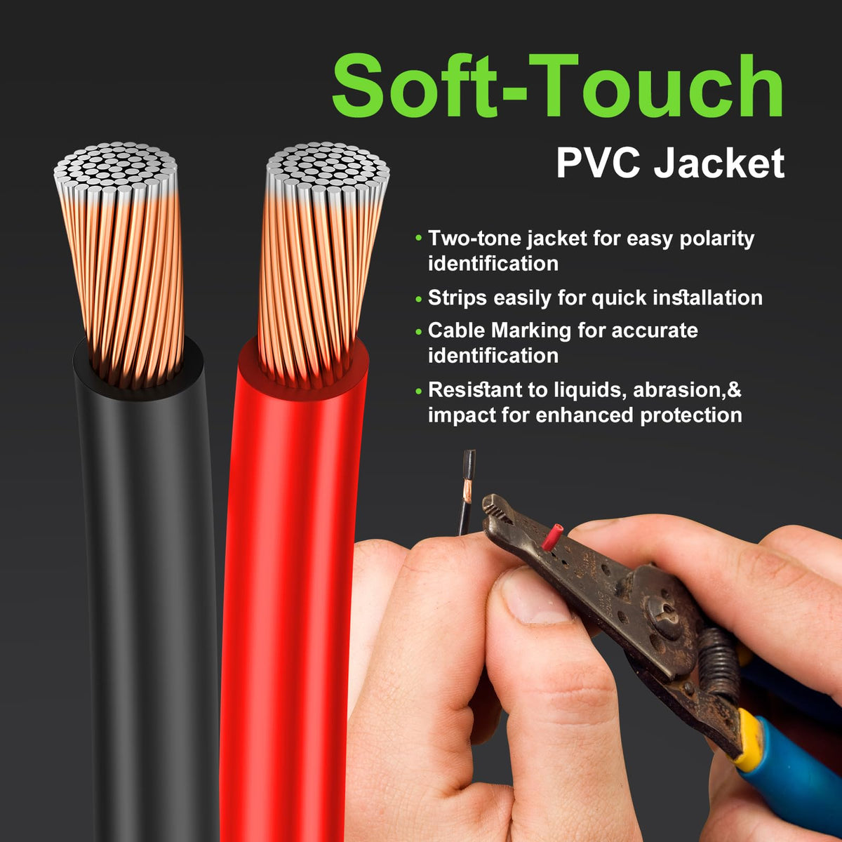 GOSDENG easy stripping and clear polarity identification improve setup speed.