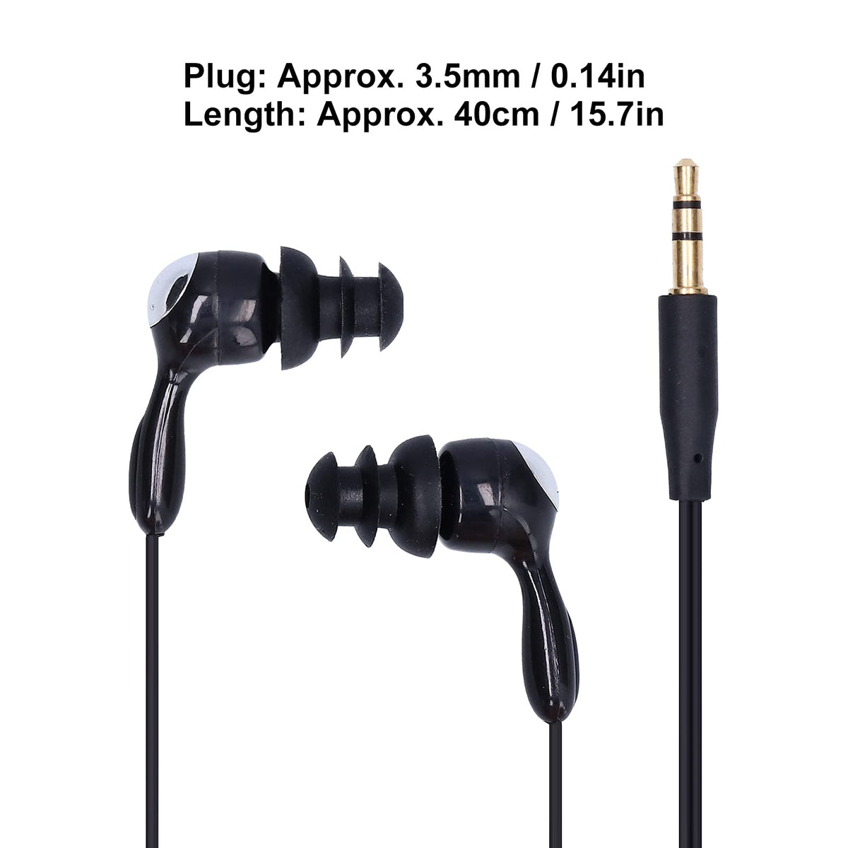 Goshyda 3.5mm plug swim headphones compatible with MP3 players