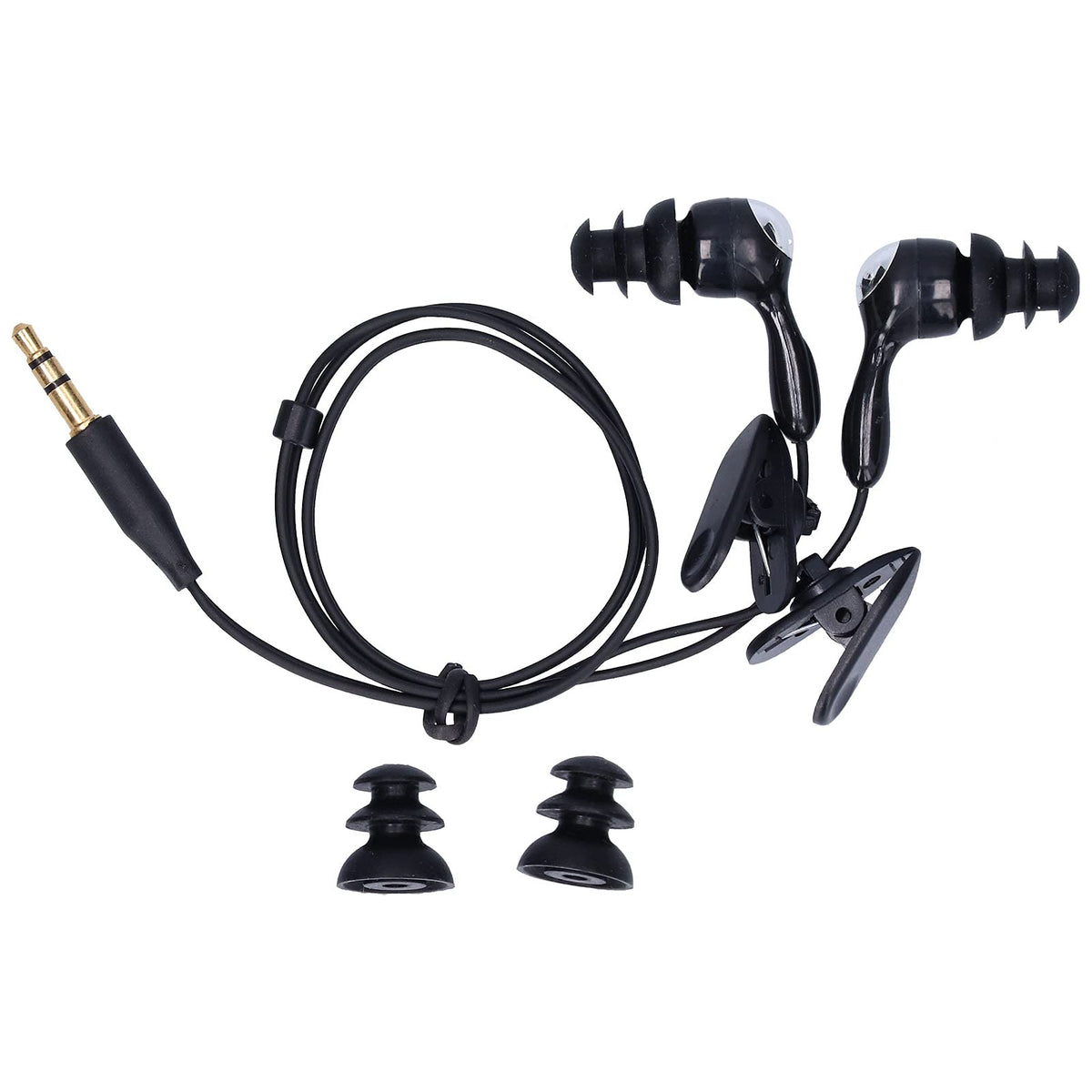 Goshyda sport short-cord headphones for swimming with secure fit