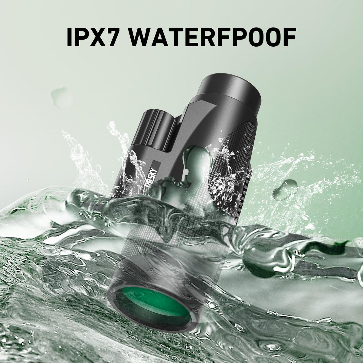 Gosky compact monocular designed for one-handed use outdoors