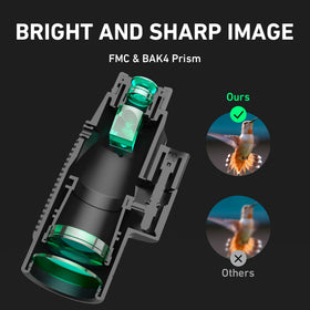 Gosky phone holder attachment attached to monocular for quick photos