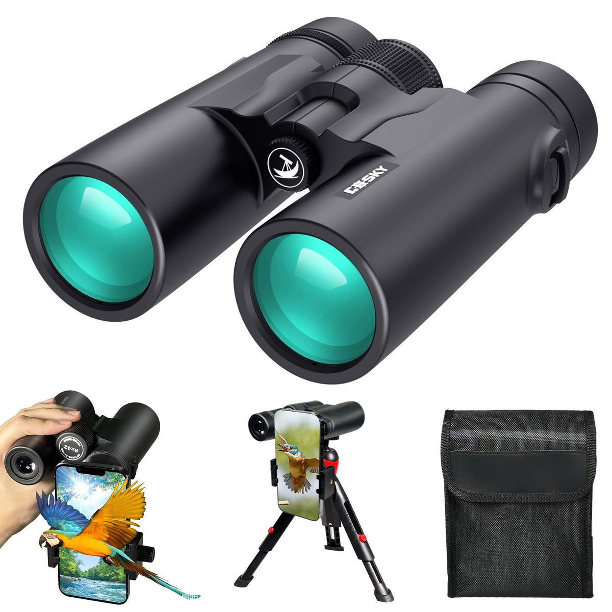 Gosky 8x42 binoculars ideal for bird watching with bright, steady detail