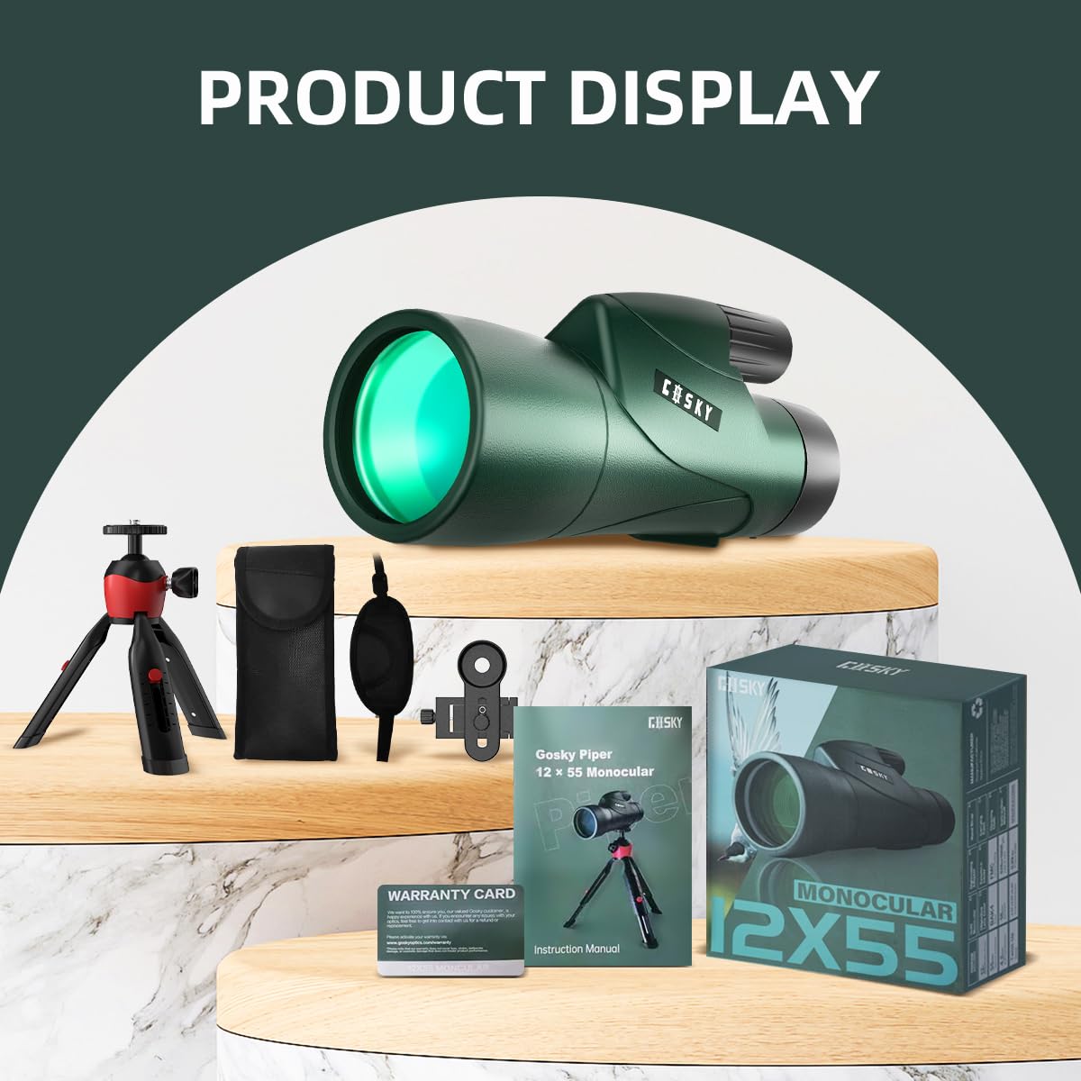 Gosky ideal for bird watching and outdoor adventures with distant clarity