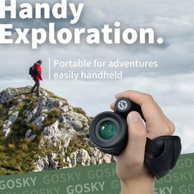 Gosky lightweight portable monocular for easy carry in hand or pack