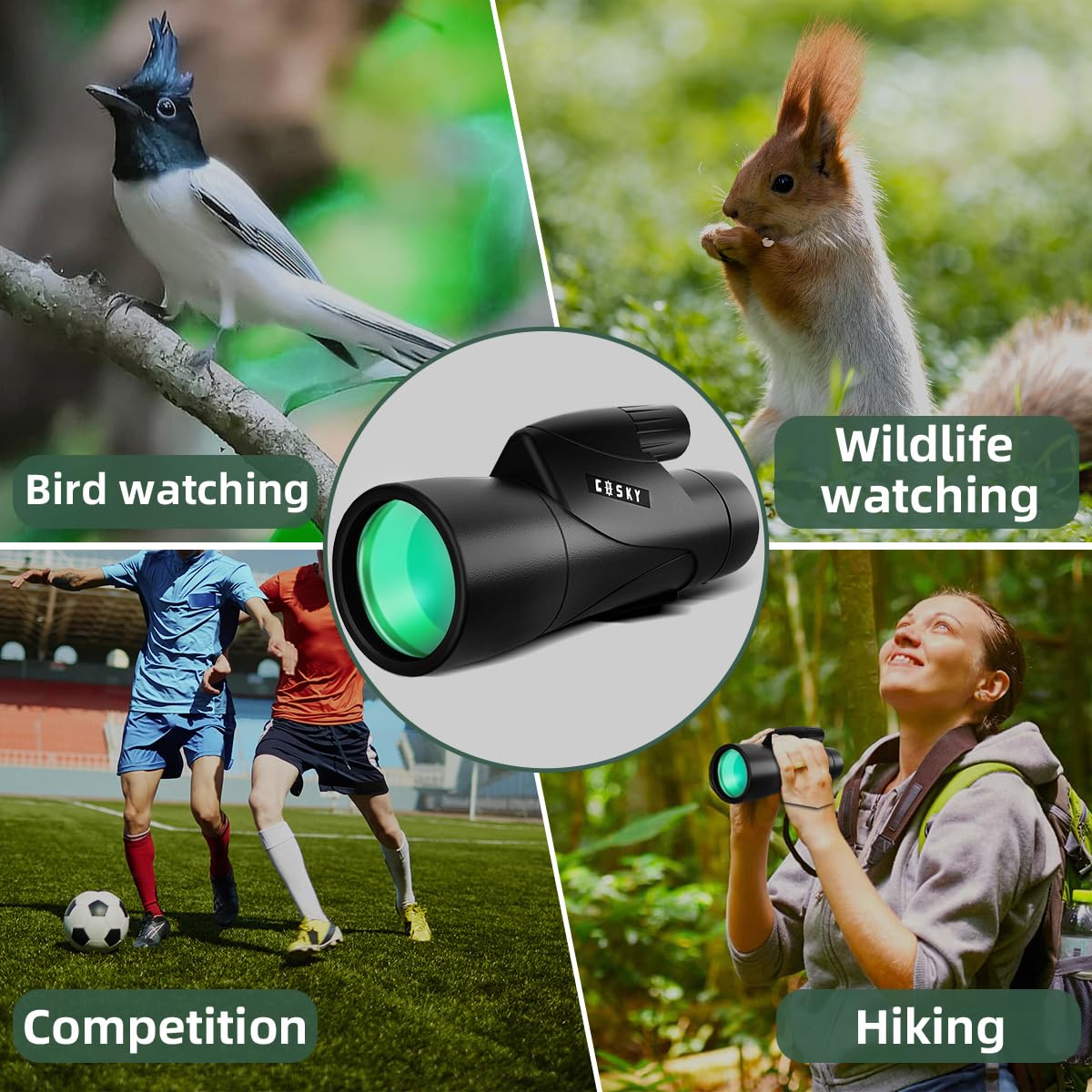 Gosky monocular durable design built for rugged outdoor conditions