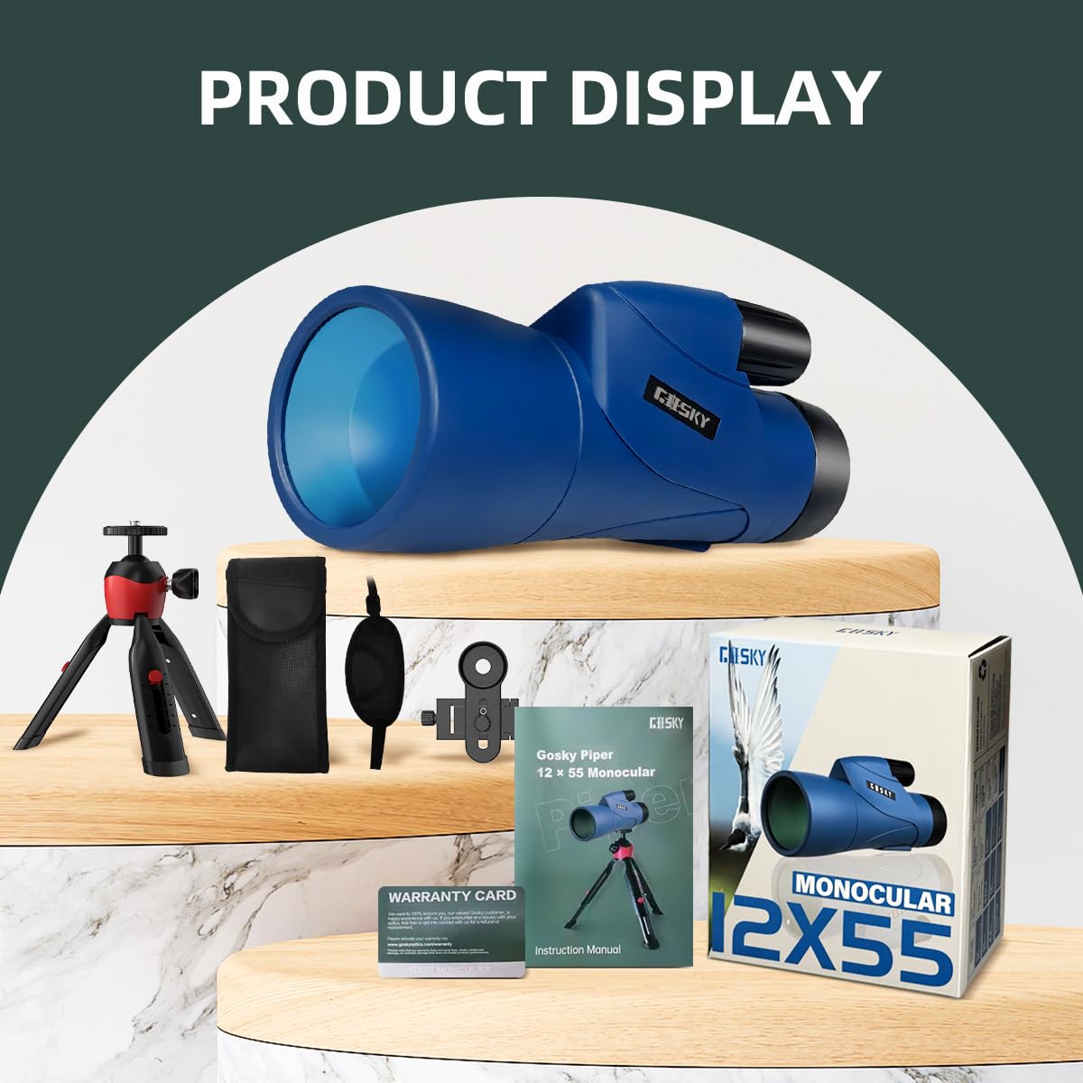 Gosky quick-align smartphone holder ensures centered, close-up captures.
