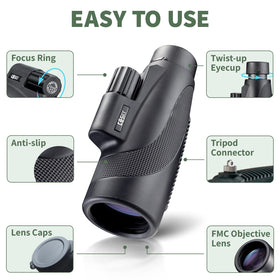 Gosky Titan compact, lightweight design ideal for travel and hiking.