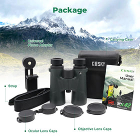 Gosky travel case keeps binoculars protected on trips.