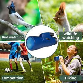 Gosky tripod-compatible setup enables steady, hands-free viewing.