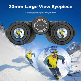 Gosky waterproof body protects optics in rain or mist.