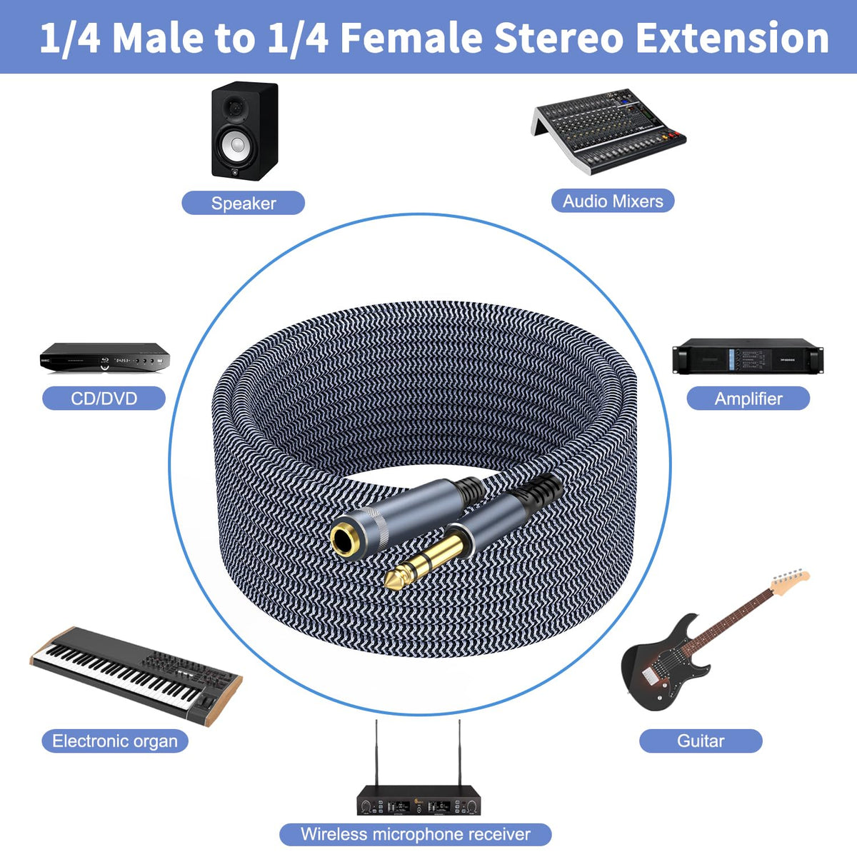 GOSYSONG shielded cable construction minimizes interference for clean sound