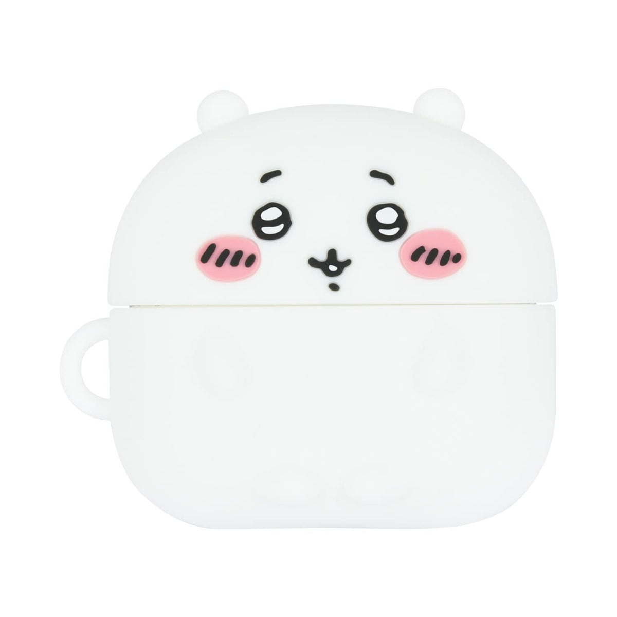 Gourmandise Chiikawa CK-07A silicone case on AirPods Pro 2nd Gen front view for protection