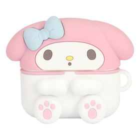 Gourmandise My Melody AirPods Pro case, front view, adds grip and scratch protection.
