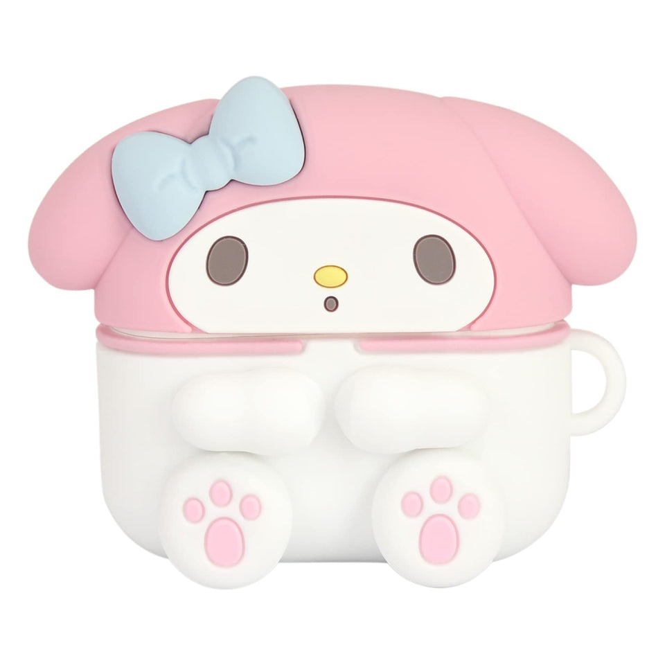 Gourmandise My Melody AirPods Pro case, front view, adds grip and scratch protection.