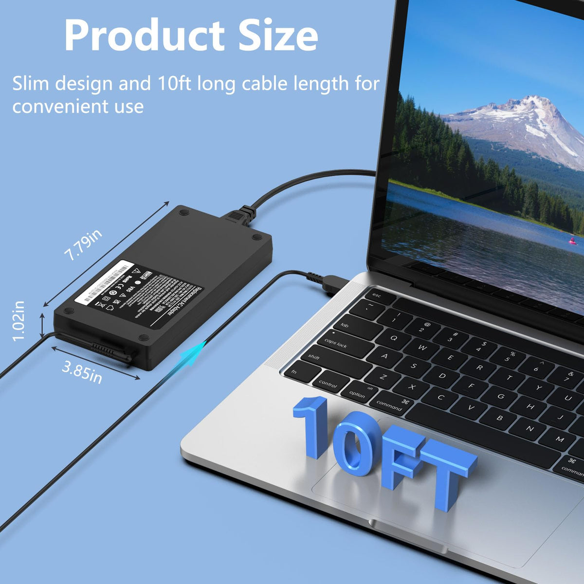 Govvep 230W adapter compatible with Lenovo Y-series laptops for high power needs