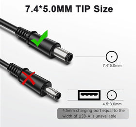 Govvep 65W laptop charger Dell compatibility covers multiple Latitude and Precision models.