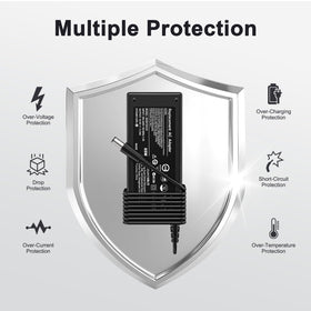 Govvep 65W laptop charger safety features provide overheating and surge protection.