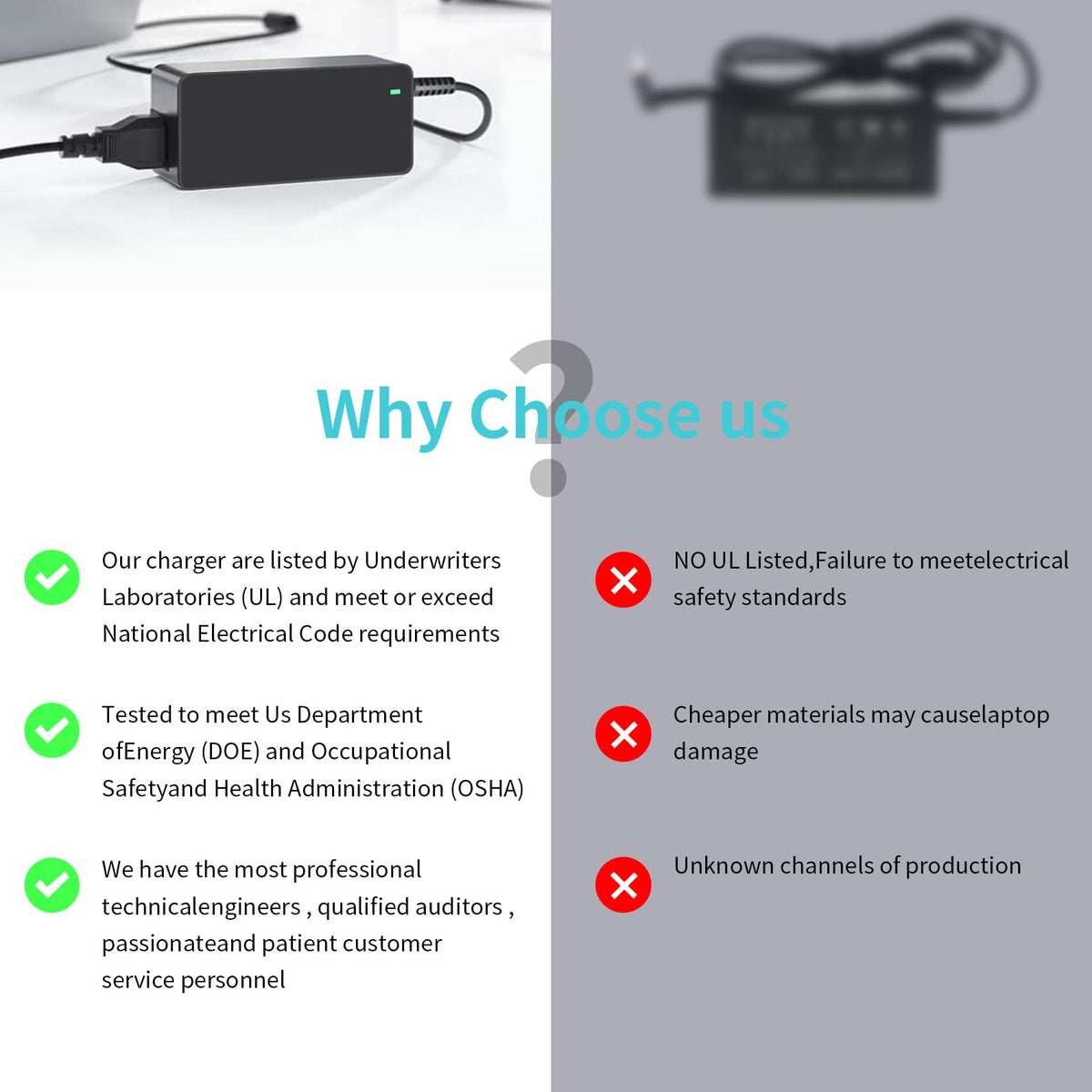 Govvep in use connected to Lenovo laptop demonstrating steady charging
