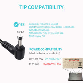 Govvep power brick side label showing voltage and amperage for correct match