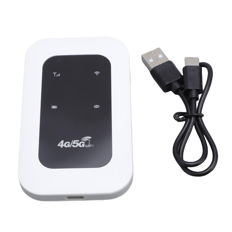 GOWENIC front view of hotspot showing compact router and screen for fast setup