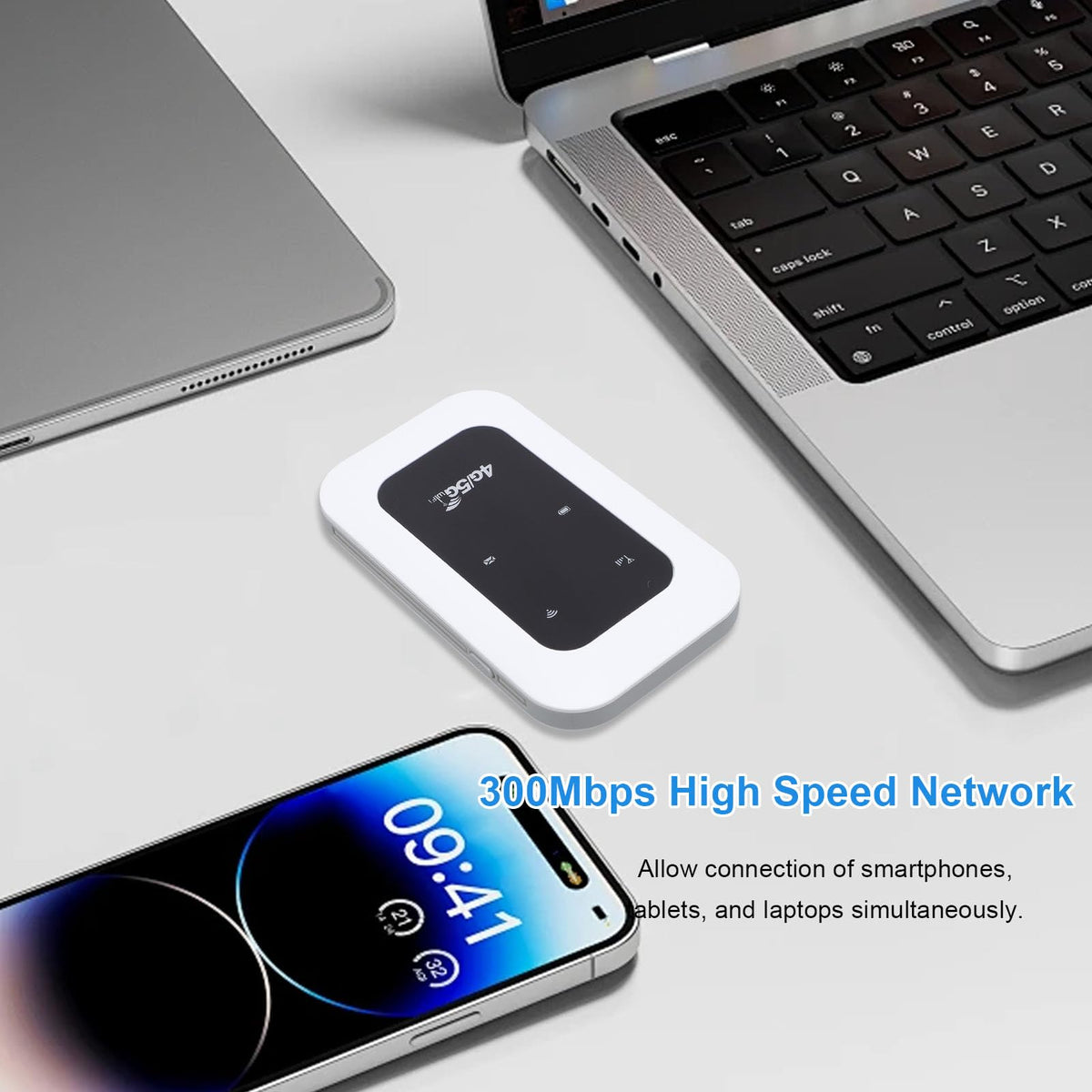 GOWENIC USB-C cable included for fast charging and flexible power options