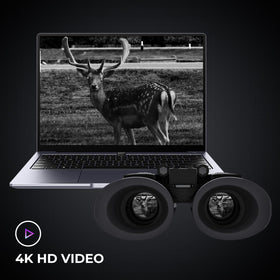 GOYOJO 4K night-vision binoculars 8x digital zoom enables detailed observation.
