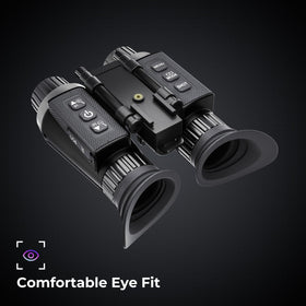 GOYOJO 4K night-vision binoculars dual-screen display for comfortable prolonged viewing.