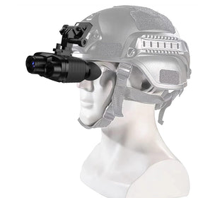 GOYOJO 4K night vision goggles in head-mount view for hands-free hunting