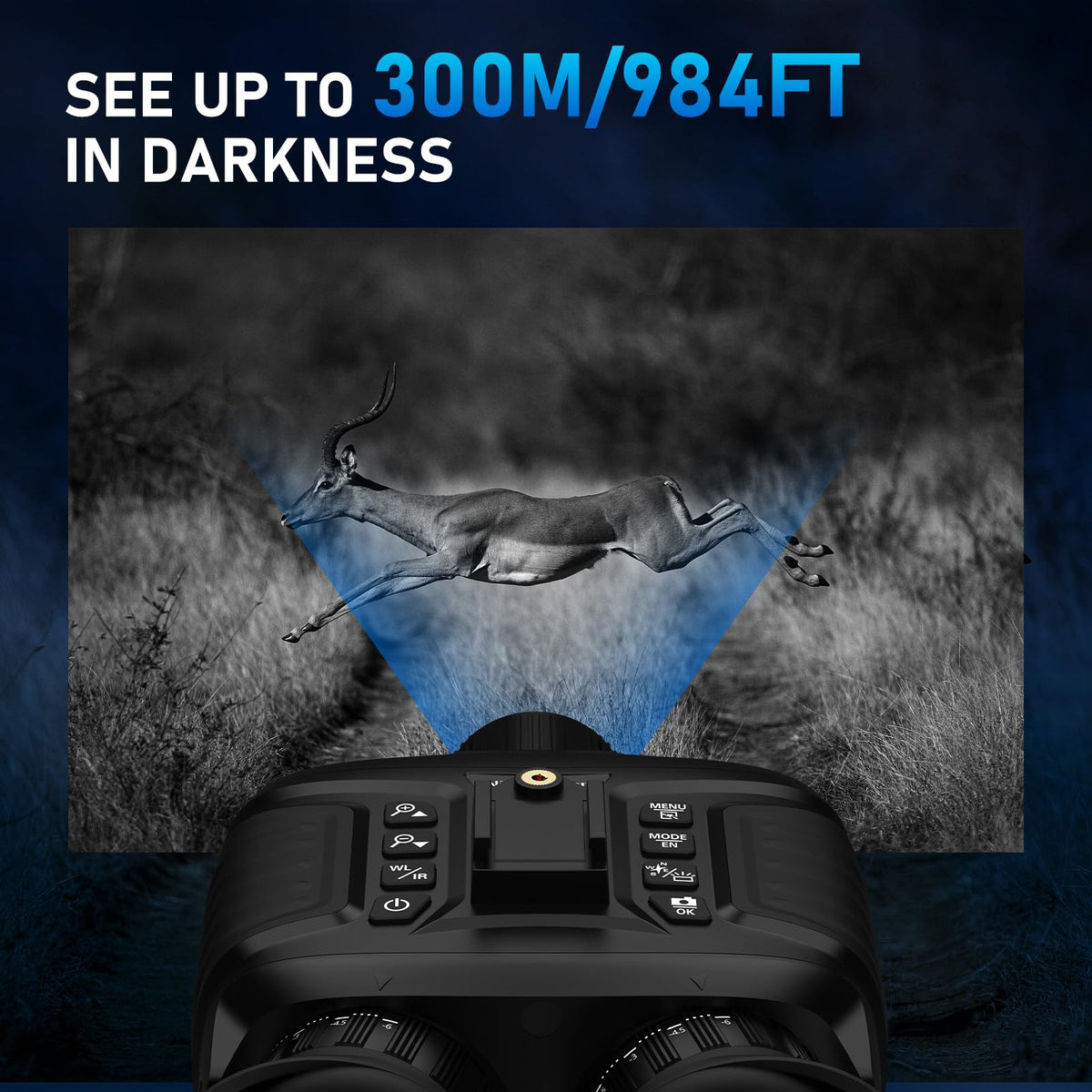 GOYOJO backlit buttons enable easy operation in the dark