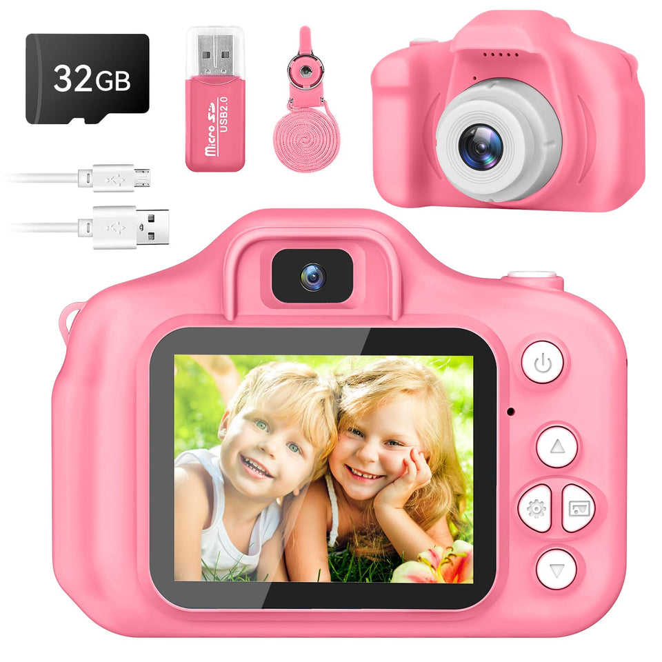 GPOSY pink front view showing buttons and kid-friendly design for easy use