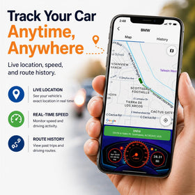 GPSCOTECH 1-year trip history and mileage logs for records.