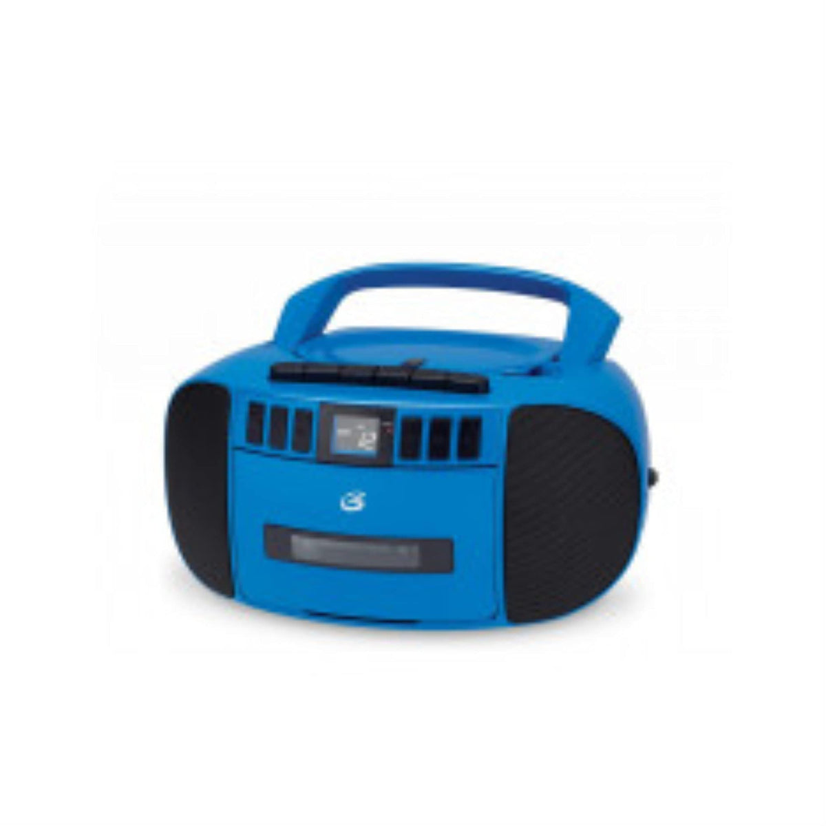 GPX boombox on picnic blanket demonstrating portability and battery-powered convenience
