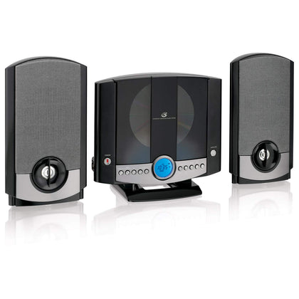 GPX HM3817DTBK front view showing compact design suitable for living rooms or desks