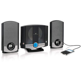GPX HM3817DTBK remote control for easy playback and volume adjustment