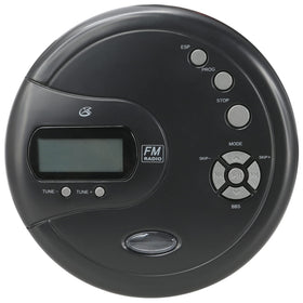 GPX PC332B front view showing buttons and lid, convenient portable audio