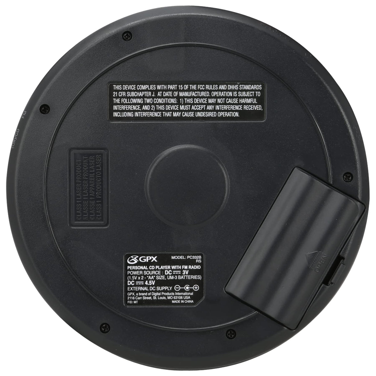 GPX PC332B used on a commute with earbuds for distraction-free listening