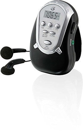 GPX close-up of LCD and digital controls, offering easy station and volume adjustments