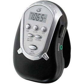 GPX open battery compartment with two AAA batteries, convenient replaceable power