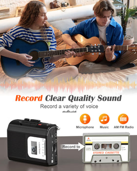 Gracioso external microphone and 3.5mm jack detail for higher-quality recordings