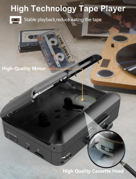Gracioso with 16GB SD card inserted for direct cassette-to-MP3 recording