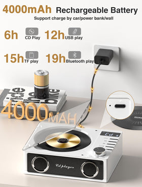 gracioso open CD tray top view showing disc loading and easy access benefit