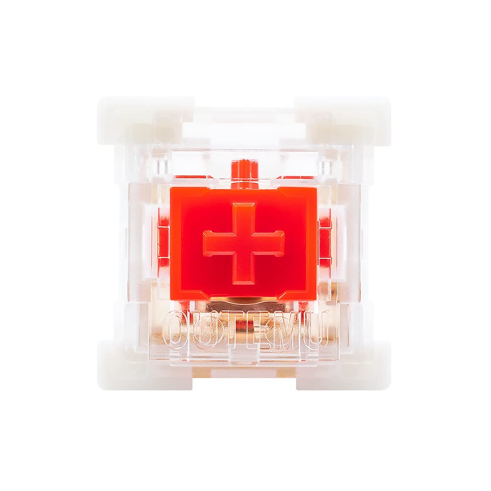 Granvela OUTEMU switch side texture showing low profile housing benefit compact keyboard fit