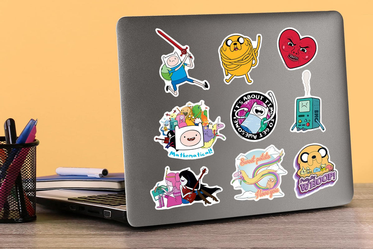 GRAPHICS AND MORE Adventure Time stickers for scrapbooks add color and tactile charm.