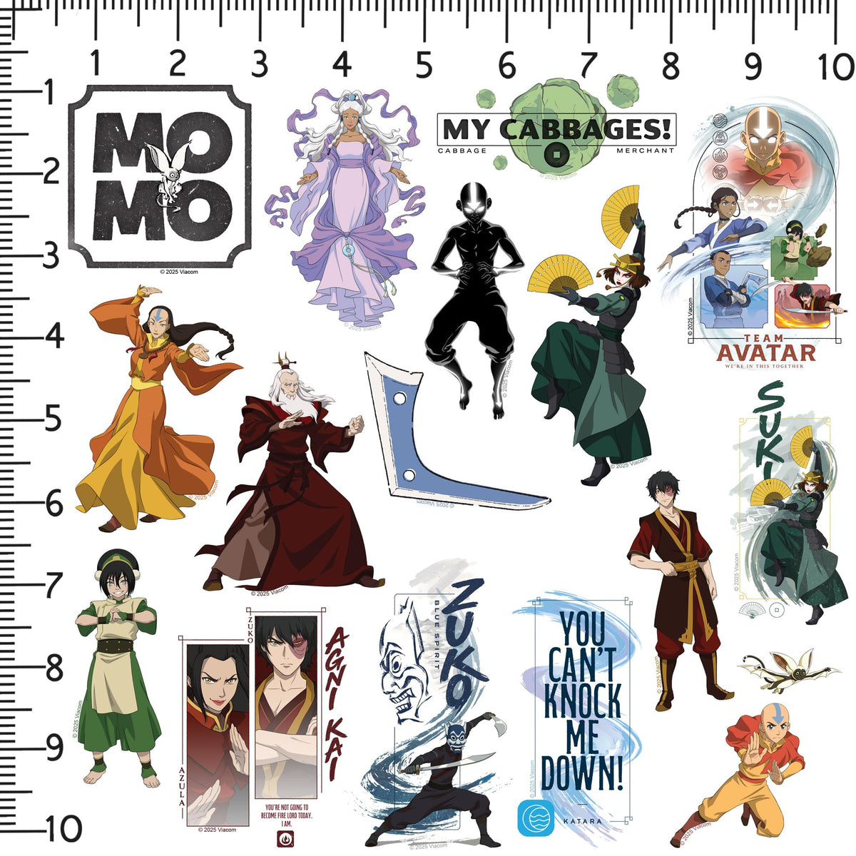 Graphics and More Avatar stickers feature vibrant artwork for notebooks and tablets.