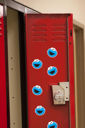 Graphics & More Cookie Monster face sticker on tablet for colorful, easy branding.