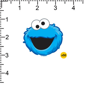 Graphics & More Cookie Monster face sticker on water bottle for bold, durable style.